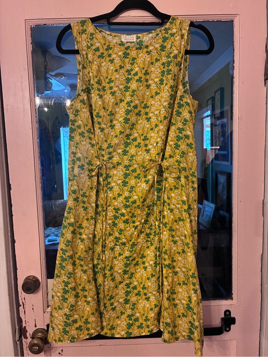 Field Day Dresses & Skirts - Sleeveless Yellow Floral Tie-Waist Mini Dress by Field Day